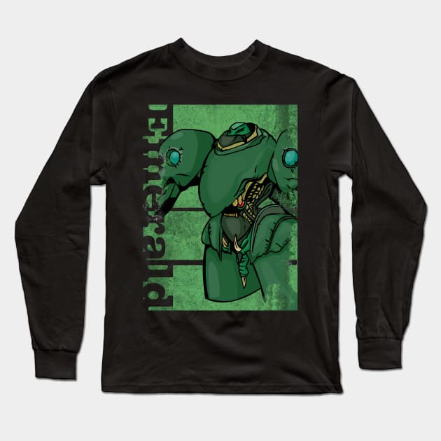 Emerald Long Sleeve T-Shirt by Beanzomatic